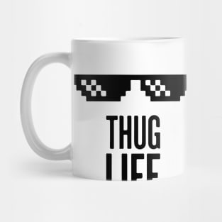 Thug Life black shirt men or women geek computer Mug